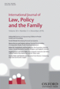 INTERNATIONAL JOURNAL OF LAW, POLICY AND THE FAMILY, VOLUME 30 ISSUE 2, 2016
